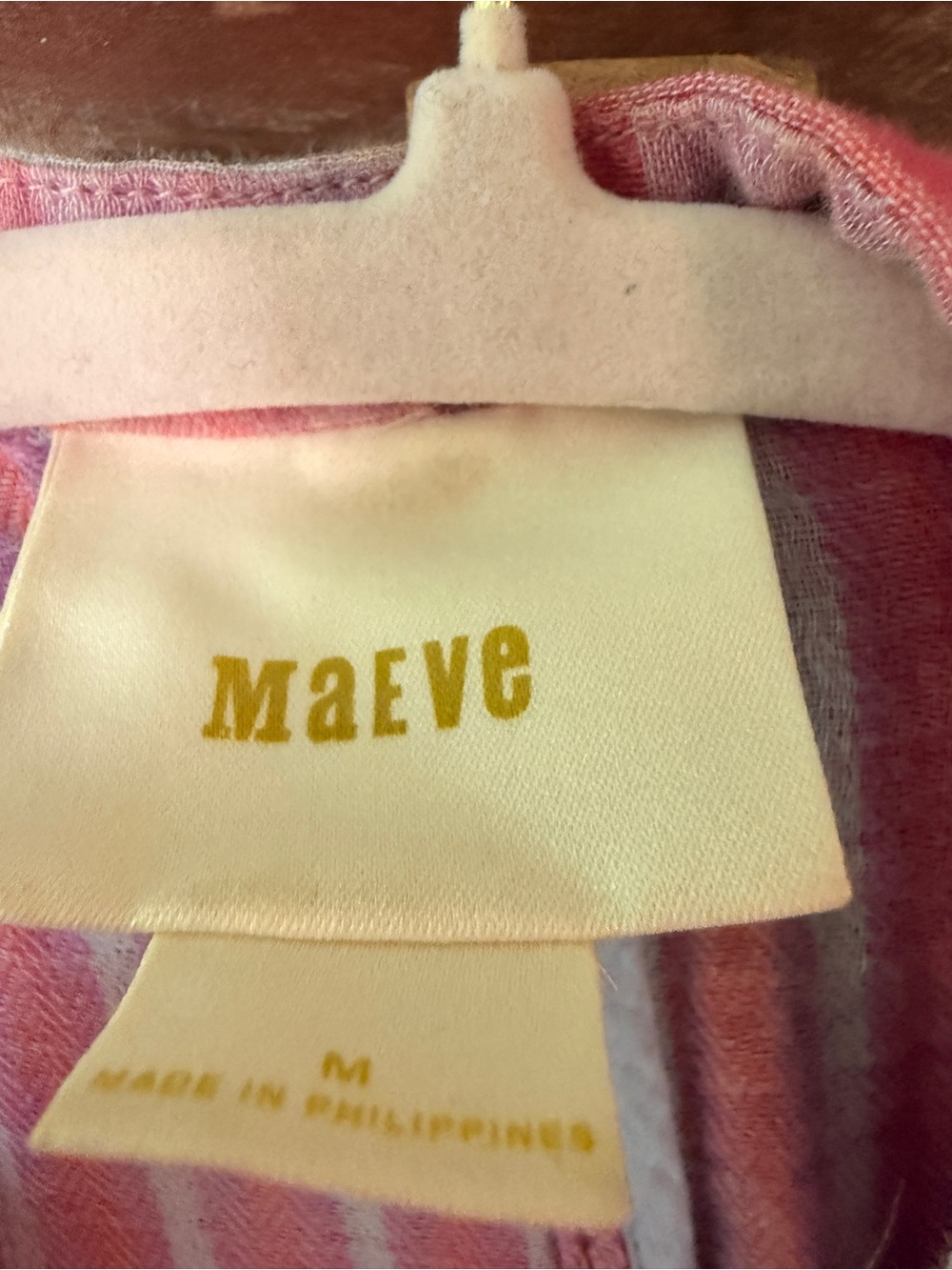 Maeve Pink and White Striped Sleeveless Tunic - Picture 2 of 3